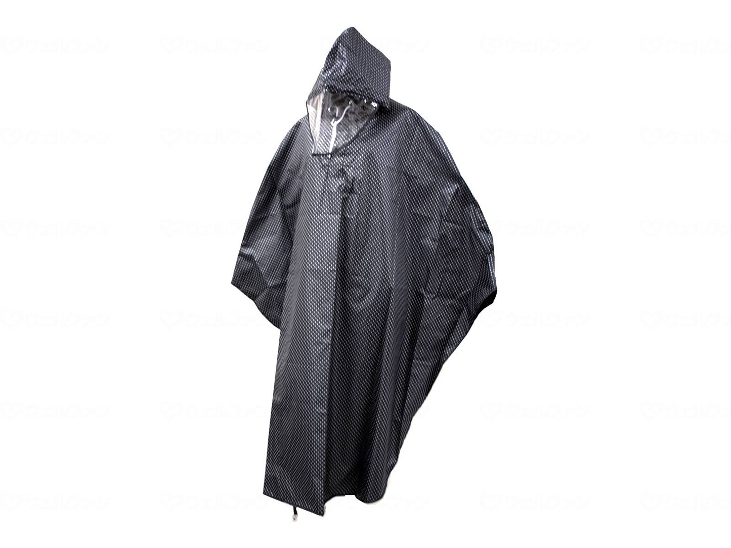 Sugita full body reflection wheel isle poncho black free