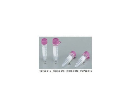 Screw cap microtube (lip, self-supporting) 1.5mL 500 pieces 2755-015 1 box (500 pieces)