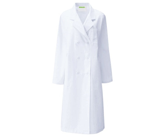 Women's examination gown W-type long sleeves white M 125-30 M 1 piece