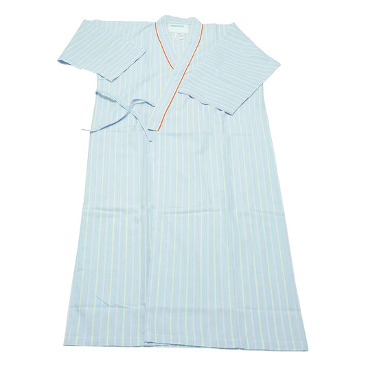 환자의 가운(남녀 겸용) 블루×오렌지 M 289-98 M 1장