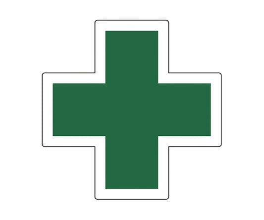 헬멧용 스티커 34 mm각 십자 1조(5장입) 233131 1조(5장입)