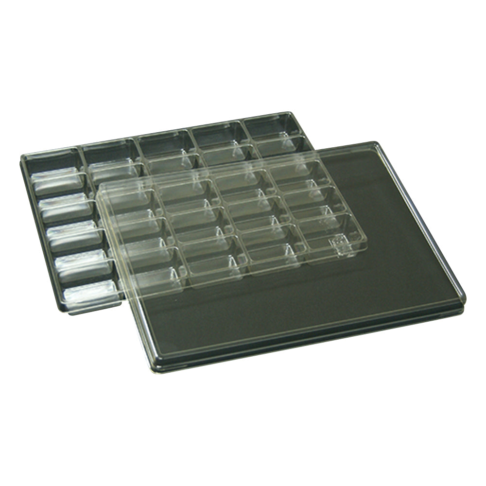 Sample storage tray, 5 pieces, 210 x 297 x 25 mm, 5 x 5 cells, T-002-25, 1 set (5 pieces)