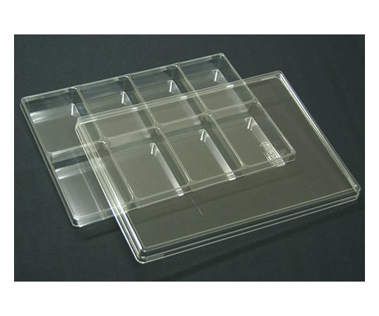 Sample storage tray, 5 pieces, 210 x 297 x 25 mm, 2 x 4 cells, T-005-08, 1 set (5 pieces)