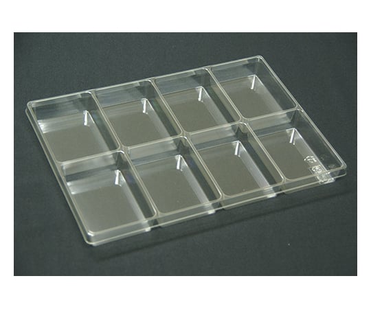Sample storage tray, 5 pieces, 210 x 297 x 25 mm, 2 x 4 cells, T-005-08, 1 set (5 pieces)