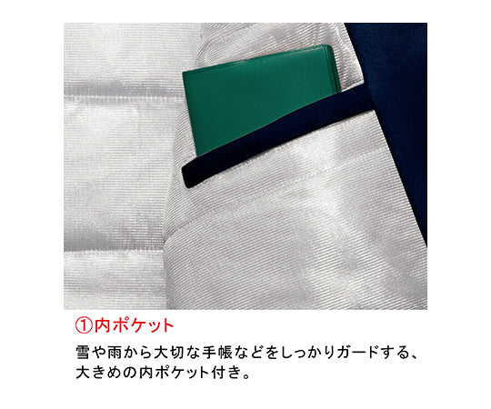 防寒作業服 ソフトパイロトジャンパー ネイビー 5L　M4057-UE-5L 1枚