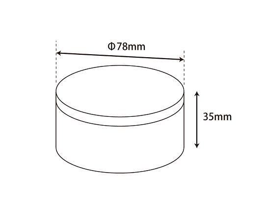 HEIKO 箱 クリスタルボックス スタンダードタイプ 円柱型 円柱小(浅) 10個　006854100 1パック(10個入)