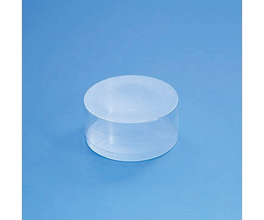 HEIKO Box Crystal Box Standard Type Cylindrical Small Cylinder (Shallow) 10 Pieces 006854100 1 Pack (10 Pieces)
