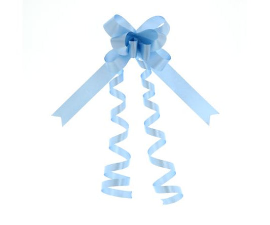 HEIKO Ribbon Bow 22mm wide x 57cm Light Blue 1 box (50 pieces) 001410103 1 box (50 pieces)