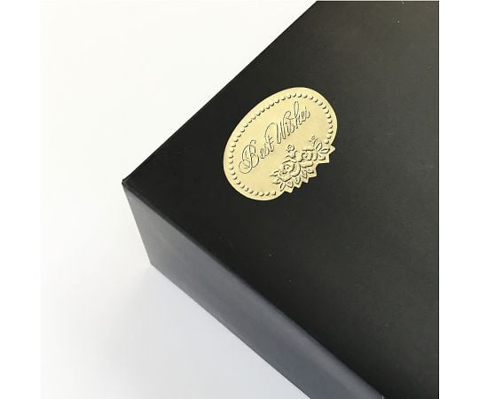 HEIKO ギフトシール ベストウィッシュ金 L 100片　007066300 1パック(4片×25シート入)