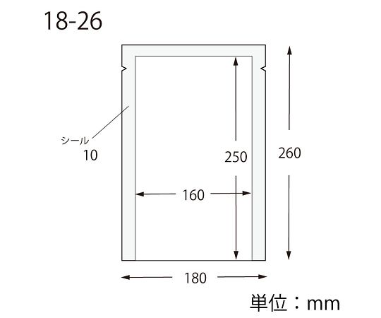 HEIKO ポリ袋 ナイロンポリ K18-26 100枚　006679812 1パック(100枚入)