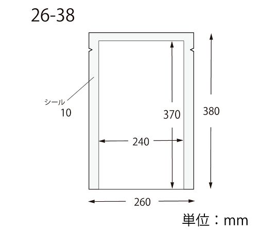 HEIKO ポリ袋 ナイロンポリ K26-38 100枚　006679822 1パック(100枚入)