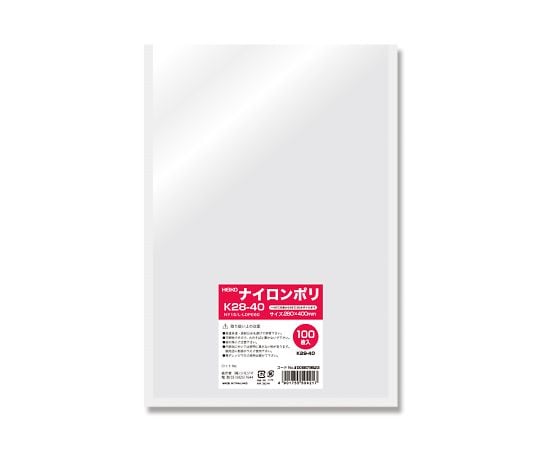 HEIKO ポリ袋 ナイロンポリ K28-40 100枚　006679823 1パック(100枚入)