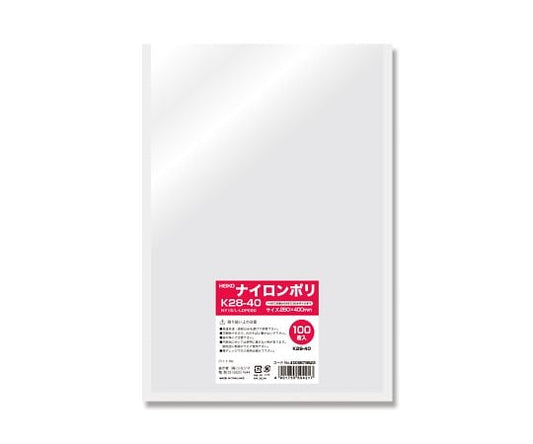 HEIKO ポリ袋 ナイロンポリ K28-40 100枚　006679823 1パック(100枚入)