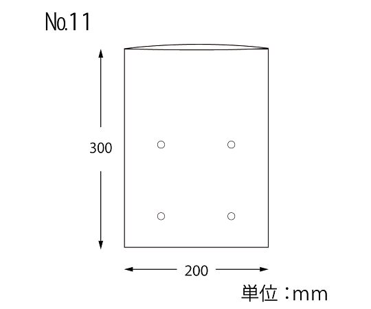 SWAN ポリ袋 ボードンパック 穴ありタイプ 厚み0.02mm NO.11 100枚　006763111 1パック(100枚入)