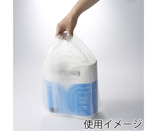 HEIKO Shopping Bags New Hand Natural (Semi-Transparent) Hanger Type No.20 100 Bags 006645702 1 Pack (100 Bags)