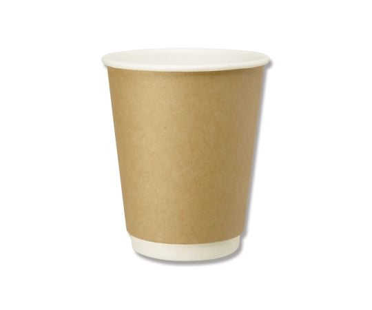 HEIKO Double Insulated Cups, 8oz, Kraft, 25 pcs, 004537003, 1 Pack (25 pcs)