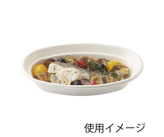 Food containers Commercial bagasse paperware Curry plates NCP230 50 pieces 004477050 1 pack (50 pieces)