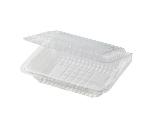 食品容器 フードパック(折蓋タイプ) H-3-B 小浅 100枚　004420530 1パック(100枚入)