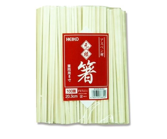 Disposable Chopsticks HEIKO Aspen Genroku Chopsticks, Naked, 100 pairs, 004636302, 1 pack (100 pairs)