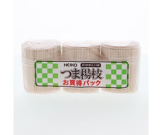 HEIKO つま楊枝 約500本×3個パック　004636308 1パック