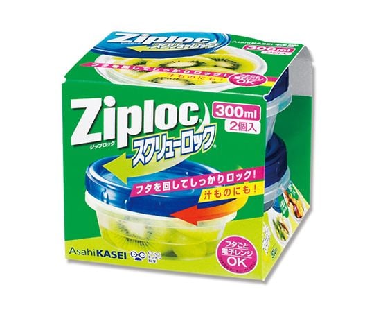 ジップロックコンテナー スクリューロック 300ml 2個　004752413 1パック(2個入)