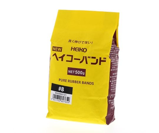 HEIKO Rubber Bands New HEIKO Bands #8 Bag (500g) Width 1.1mm 1 bag 003400121 1 bag/pack