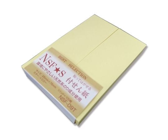 NSF-09T. 스티커 메모지 75×25 Y 100매×2 007597562 1팩