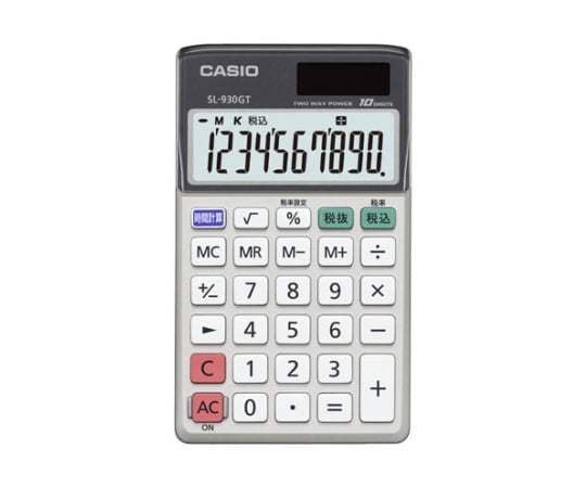 Casio "Green Purchasing Law Compliant" Calculator, Notebook Type, 10 Digits, SL-930GT-N, 1 Piece