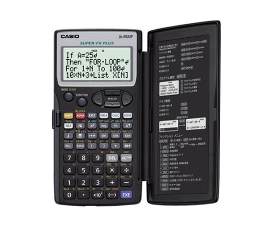 Casio programmable function calculator with 128 built-in formulas fx-5800P-N 1 unit