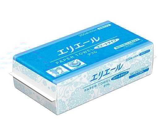 エリエール ペーパータオル スマートタイプ ダブル中判 200組400枚×35パック　20823649 1ケース(200組×35パック入)