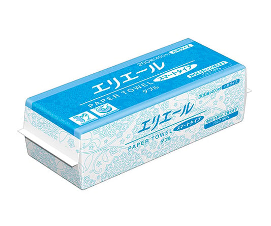 Elleair Paper Towels Smart Type Double Oval 200 Pairs 400 Sheets x 42 Packs 20703390 1 Case (200 Pairs x 42 Packs)