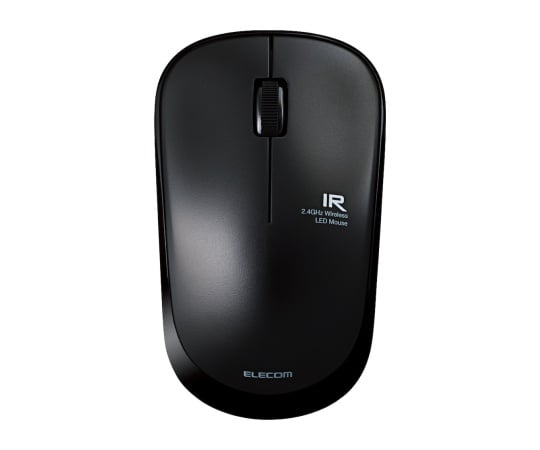 무선 IR LED 마우스(3 버튼) 블랙 침묵 탑재 M-IR07DRSBK 1개