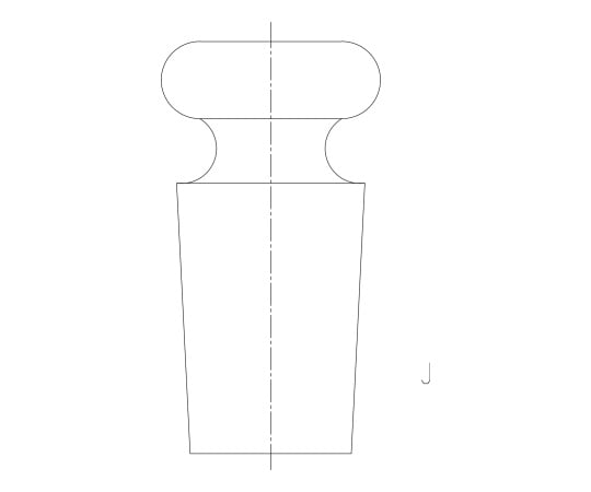 Flat stopper 2242-24/40 1 piece