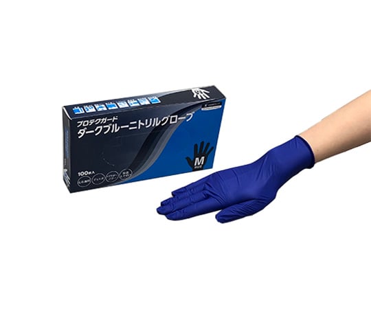Protect Guard Dark Blue Nitrile Gloves M 1 case (100 pieces) 69360 1 box (100 pieces)