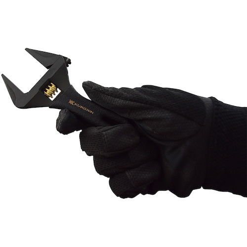 Fujiya Light Short Monkey (non-serrated, black and gold) FTS-28-BG 1 piece