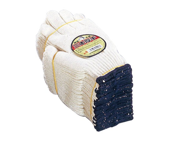 Work gloves, three-ply thick cotton, 1 dozen (12 pairs) #9 1 dozen (12 pairs)