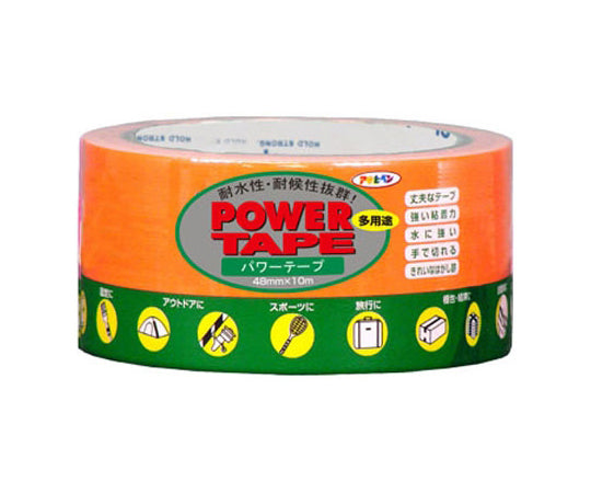 パワーカラーテープ 48mmX10m (蛍光オレンジ)　T106 1個