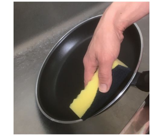 Antibacterial hard sponge, yellow, 10 pieces, HS-Y-10, 1 pack (10 pieces)