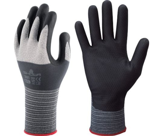 니트릴 고무 등받이 장갑 NO381 마이크로 그립 L 사이즈 NO381-L 1쌍