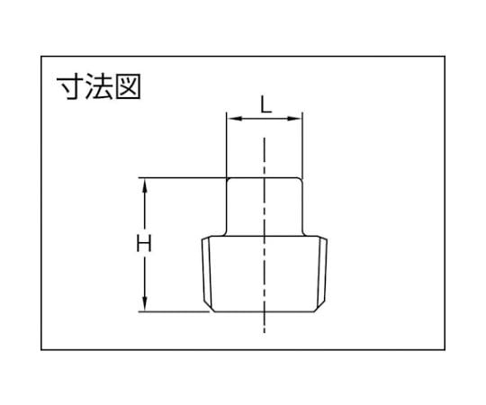 Screw-in pipe fitting SUS square plug 15A TP-15A 1 piece