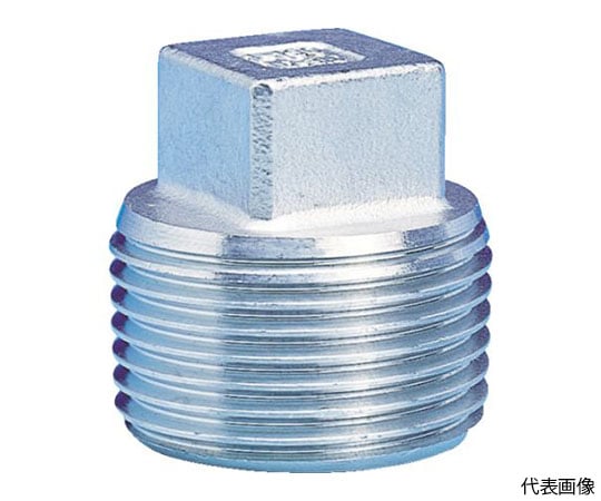 Screw-in pipe fitting SUS square plug 15A TP-15A 1 piece