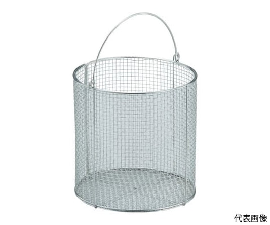ステンレス洗浄カゴ　丸型　有効内寸142X142X146　TSM-1515N 1個