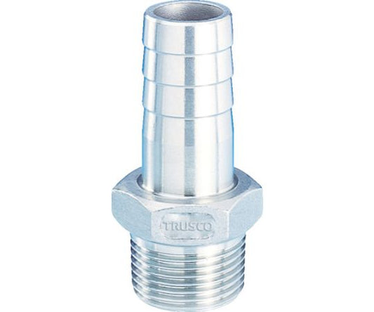 ねじ込み管継手　SUS　六角ホースニップル　10A　TSTHN-10A 1個