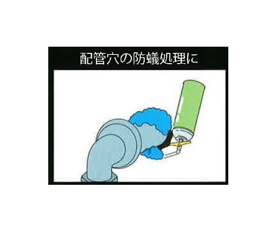 435ml 発泡ｳﾚﾀﾝﾌｫｰﾑ(防蟻/一液性/緑色)　EA930TC-20A 1本