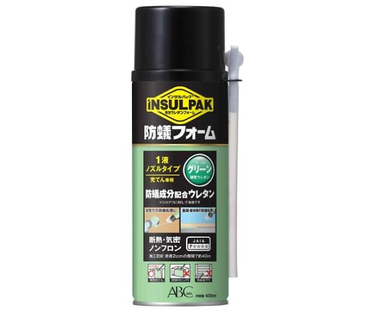 435ml 発泡ｳﾚﾀﾝﾌｫｰﾑ(防蟻/一液性/緑色)　EA930TC-20A 1本