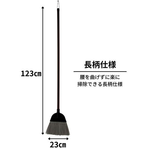 日本クリンテック　穂先が洗えるほうき　ロング　かため　192550　1 本