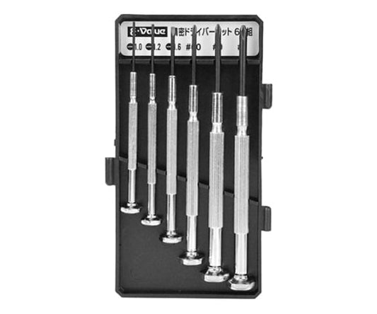 E-Value Precision Screwdriver Set, 6-piece set, ED-20, 1 set