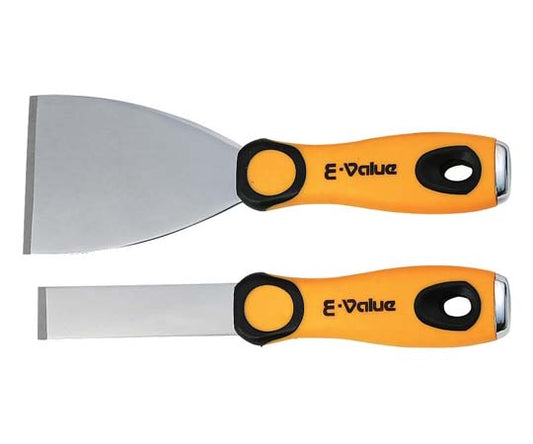 E-Value Extra Thick Blade Stainless Steel Scraper Set of 2 2 hongumi 1 set