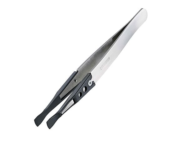 ESDチップピンセット 先端幅6.0mm(ヘラ型)　P-645-S 1個