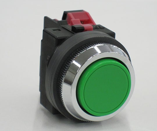 平形押ボタンスイッチ 緑　ABN101G 1個